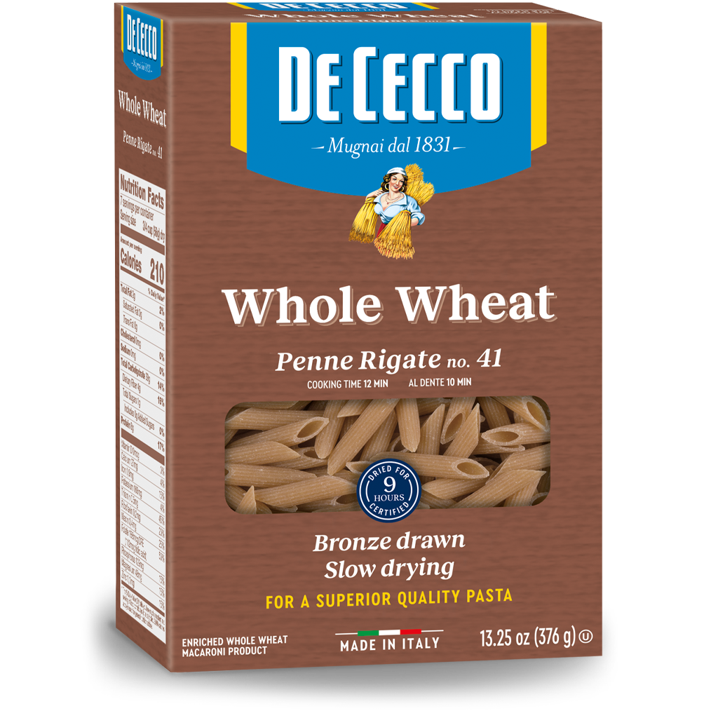 WHOLE WHEAT PENNE RIGATE DE CECCO 376 GR